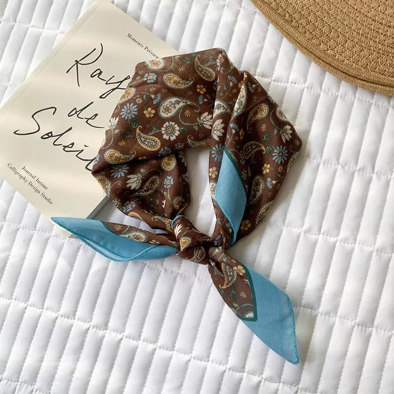 Bandana Cotton - Chusta damska z efektem bawełny, apaszka,