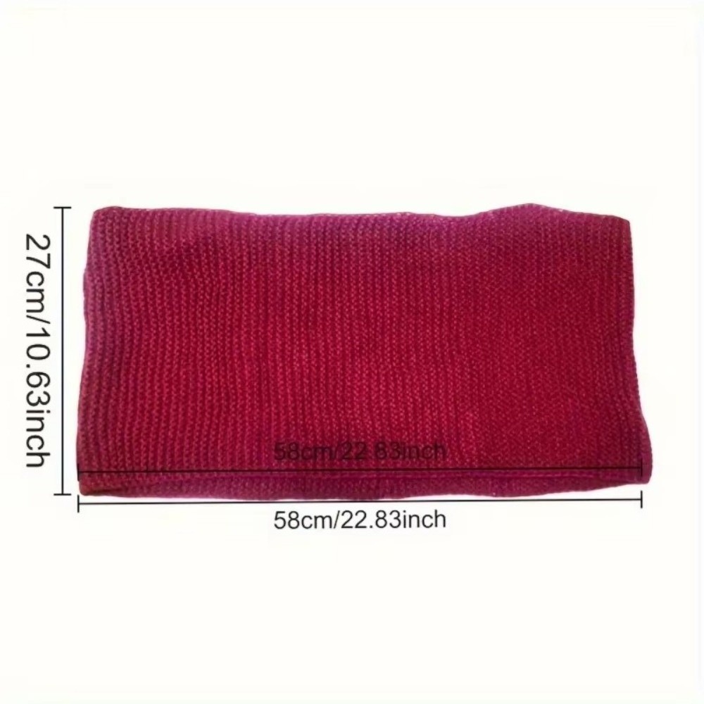 Ciepły, jednolity kolor, szal  – Infinity Scarf Knit recenzja i cena