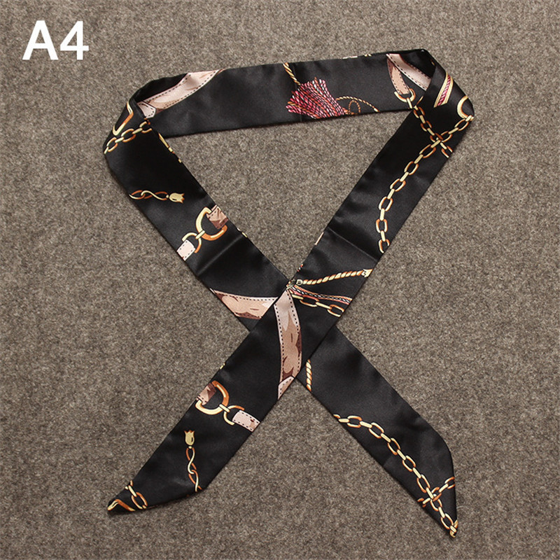 Fashion Skinny Bag Scarf Women – Silk Tie Striped recenzja i cena