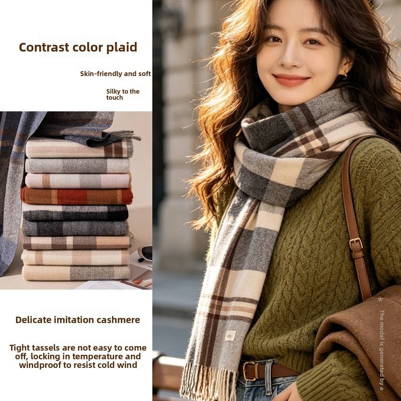 gruby szal na szyję w melange, – Infinity Scarf Knit recenzja i cena